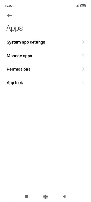 Press Manage apps.