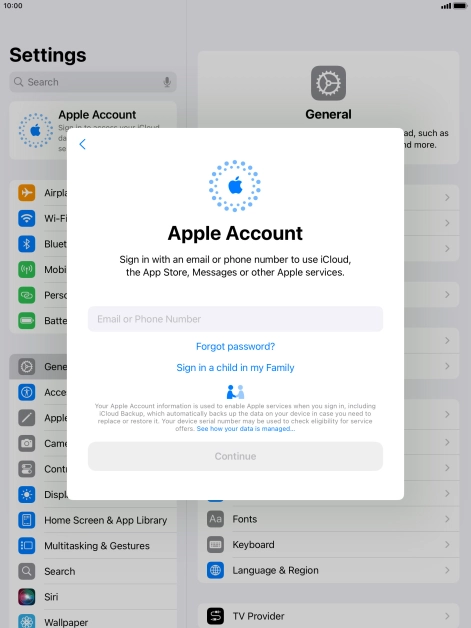 Press Email or Phone Number and key in the username for your Apple ID. Press Email or Phone Number and key in the username for your Apple ID.