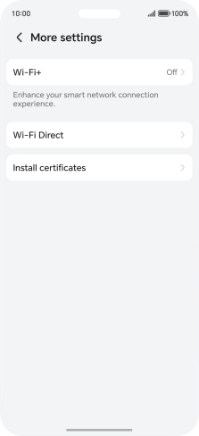 Press Wi-Fi+.