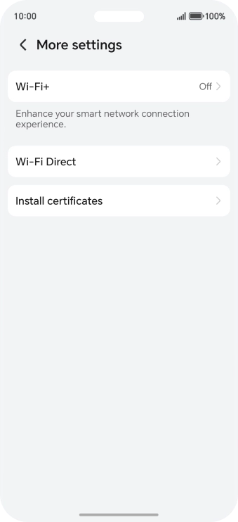 Press Wi-Fi+.