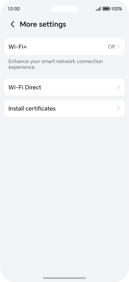 Press Wi-Fi+.
