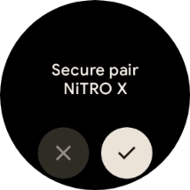 Press the confirm icon.