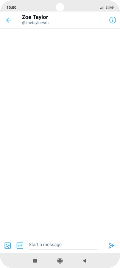 Press the text input field. Press the text input field.