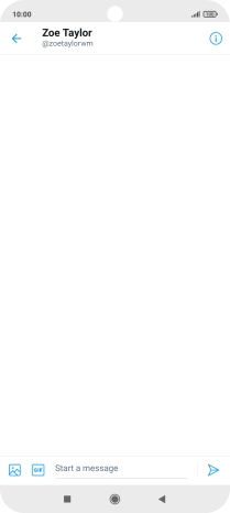 Press the text input field. Press the text input field.
