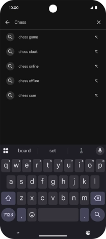 Key in the name or subject of the required app and press the search icon. Key in the name or subject of the required app and press the search icon.