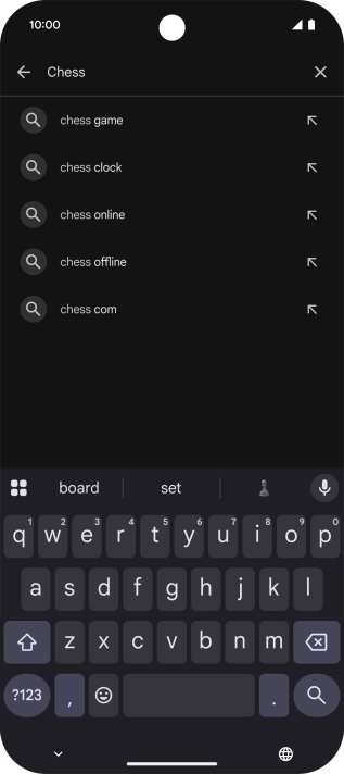 Key in the name or subject of the required app and press the search icon. Key in the name or subject of the required app and press the search icon.