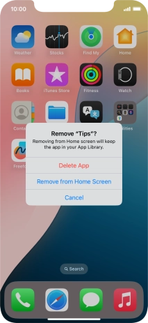 Press Delete App. Press Delete App.