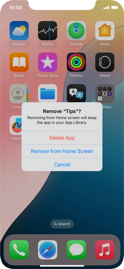 Press Delete App. Press Delete App.