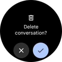 Press the confirm icon. Press the confirm icon.