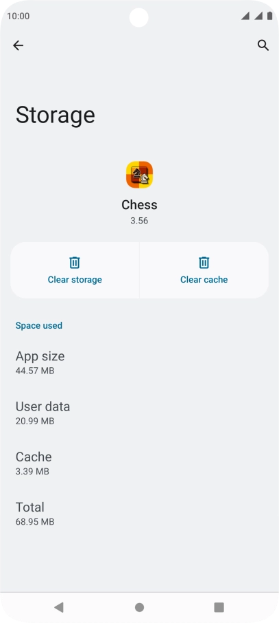 Press Clear cache.