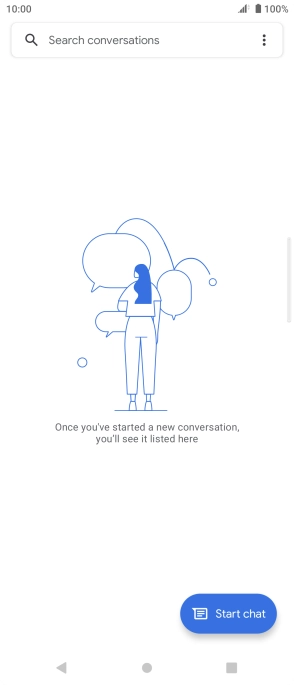 Press the menu icon. Press the menu icon.