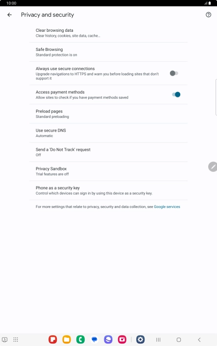 Press Clear browsing data. Press Clear browsing data.