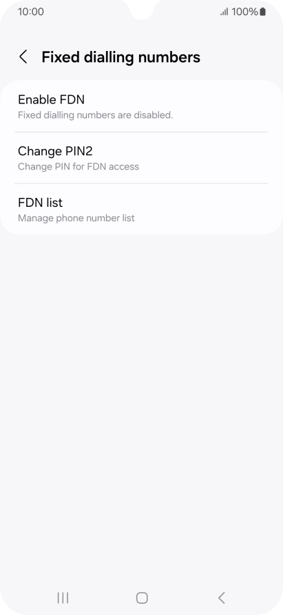 Press FDN list.