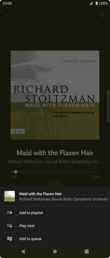 Press Add to playlist.