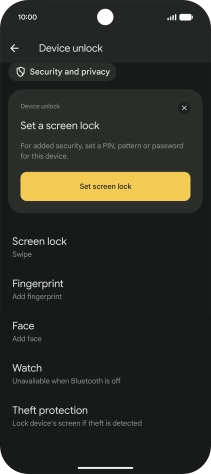 Press Fingerprint.