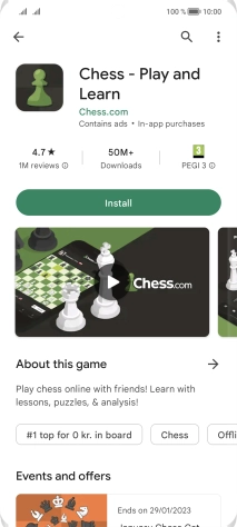 Press Install and follow the instructions on the screen to install the app. Press Install and follow the instructions on the screen to install the app.