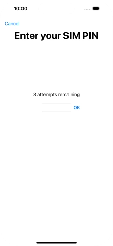 If your SIM is locked, key in your PIN and press OK. If your SIM is locked, key in your PIN and press OK.