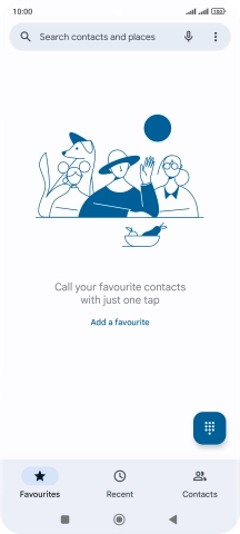 Press the menu icon.