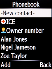Select -New contact-.