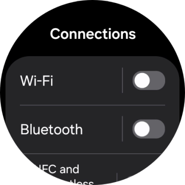 Press Bluetooth. Press Bluetooth.