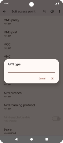 Key in mms and press OK.