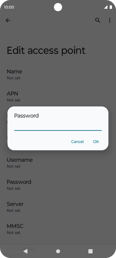 Key in wap and press OK. Key in wap and press OK.