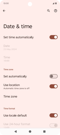 Press the indicator next to Press the indicator next to