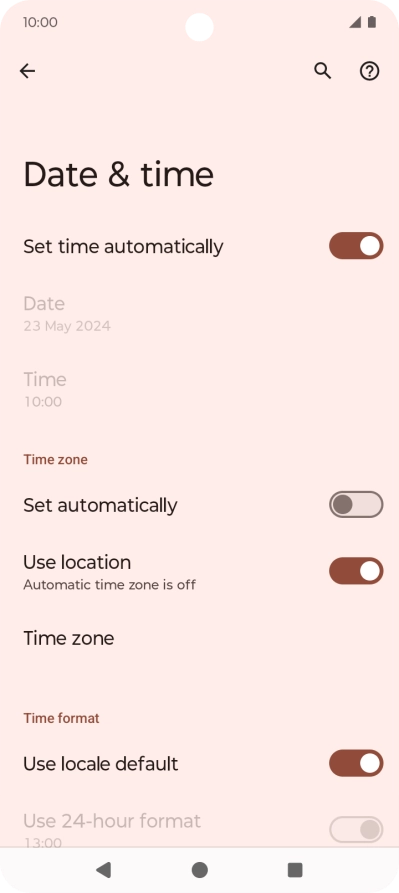 Press the indicator next to Press the indicator next to