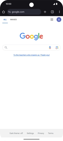 Press the menu icon. Press the menu icon.