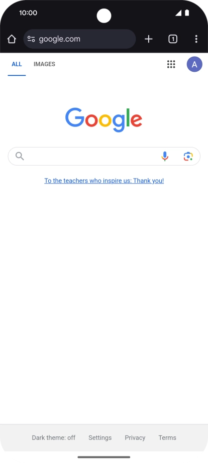 Press the menu icon. Press the menu icon.