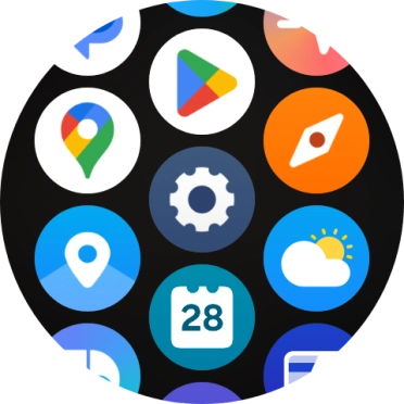 Press the settings icon.