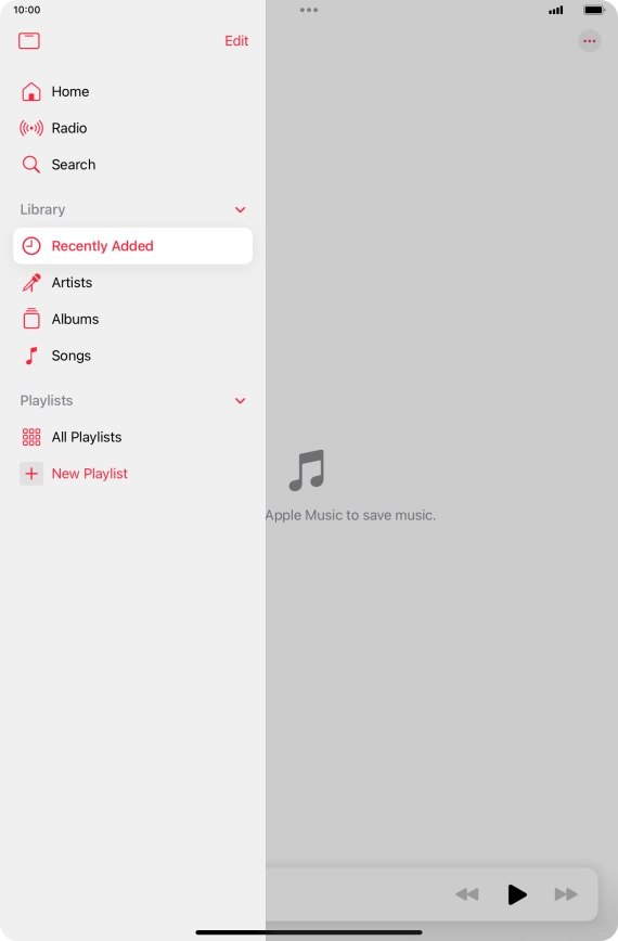 Press New Playlist. Press New Playlist.