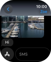 Press SMS. Press SMS.