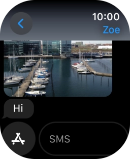 Press SMS. Press SMS.