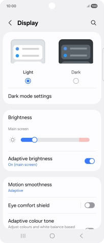 Press the indicator next to Press the indicator next to