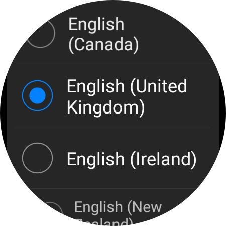 Press the required language. Press the required language.