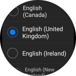 Press the required language. Press the required language.