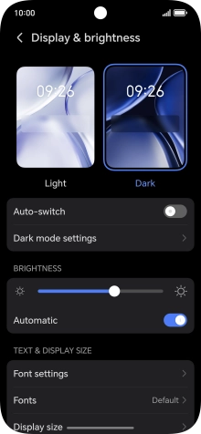 Press the indicator next to Press the indicator next to