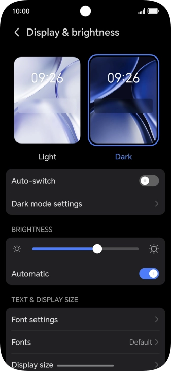 Press the indicator next to Press the indicator next to