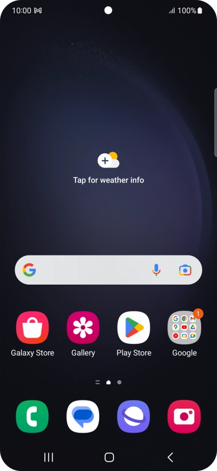 The email message icon shows that you've received a new email message. The email message icon shows that you've received a new email message.