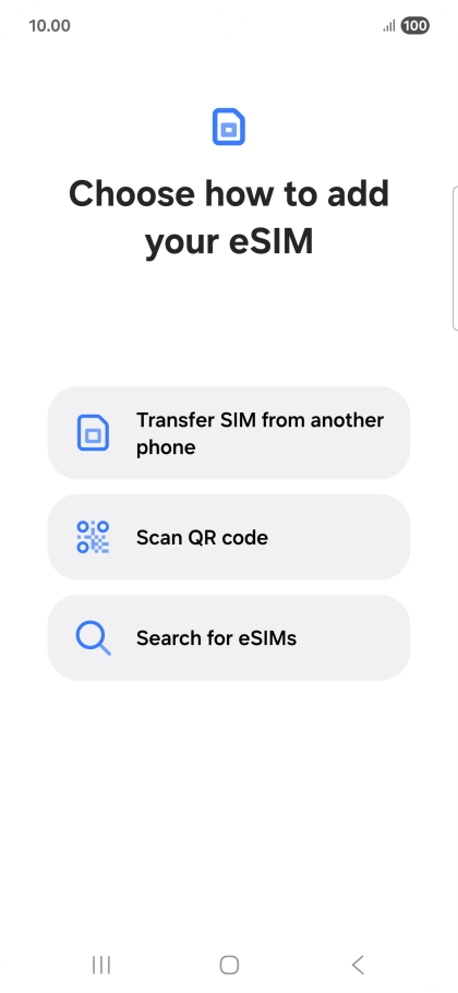 Press Scan QR code. Press Scan QR code.
