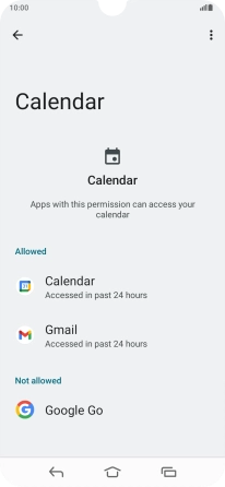 The total app activity for the selected phone function is displayed. The total app activity for the selected phone function is displayed.