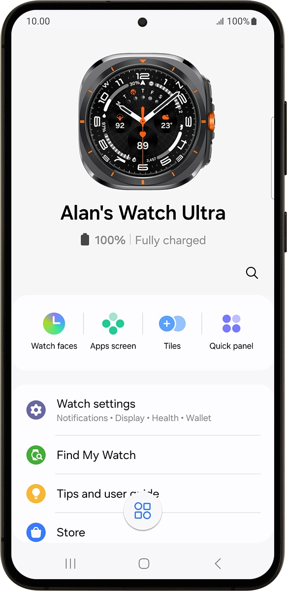 On your phone: Press Find My Watch.