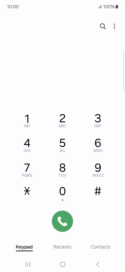 Press the menu icon. Press the menu icon.