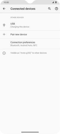 Press Connection  preferences.