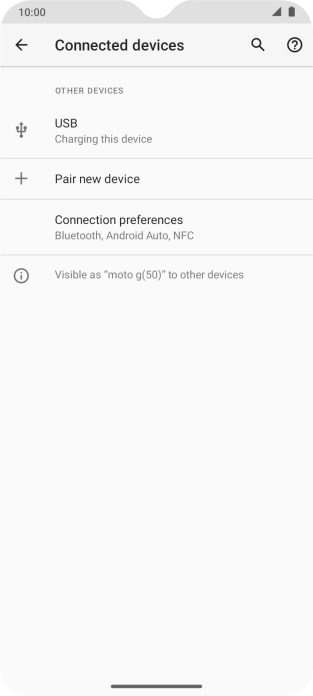 Press Connection  preferences.