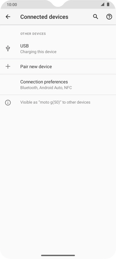 Press Connection  preferences.