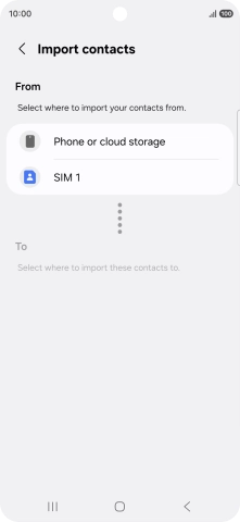 Press the name of the SIM. Press the name of the SIM.