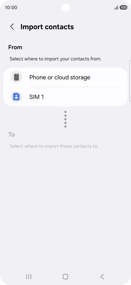 Press the name of the SIM. Press the name of the SIM.