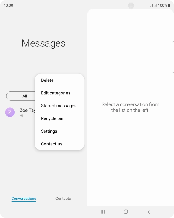 Press Settings. Press Settings.